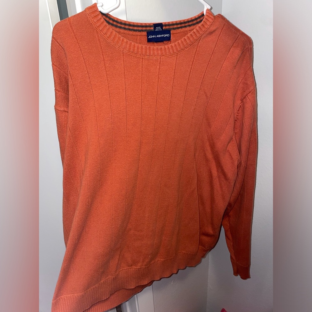 Orange John ashford sweater